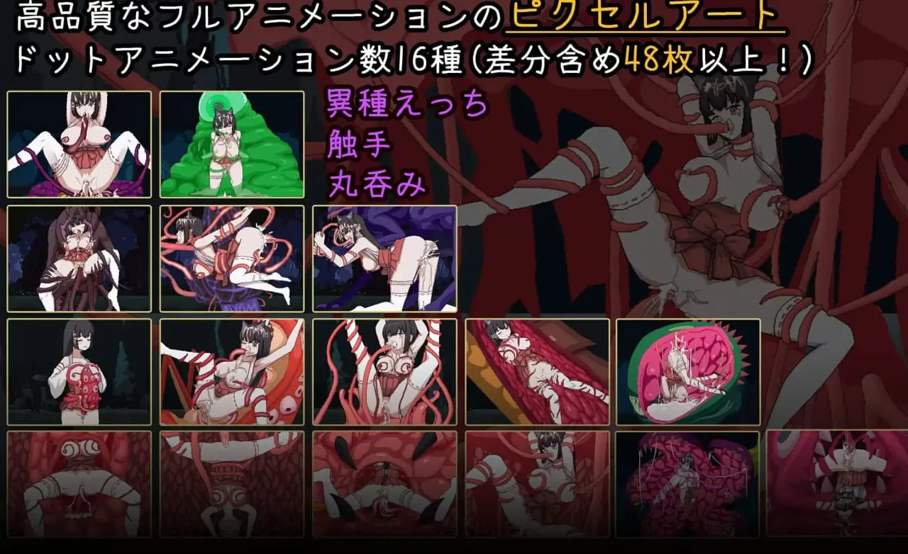 【ACT/中文/像素动态】退魔巫女-异种淫狱【电脑/365M】